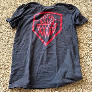 Under Armour Kids' Gray and Red Basketball Graphic Tee